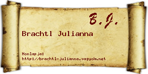 Brachtl Julianna névjegykártya